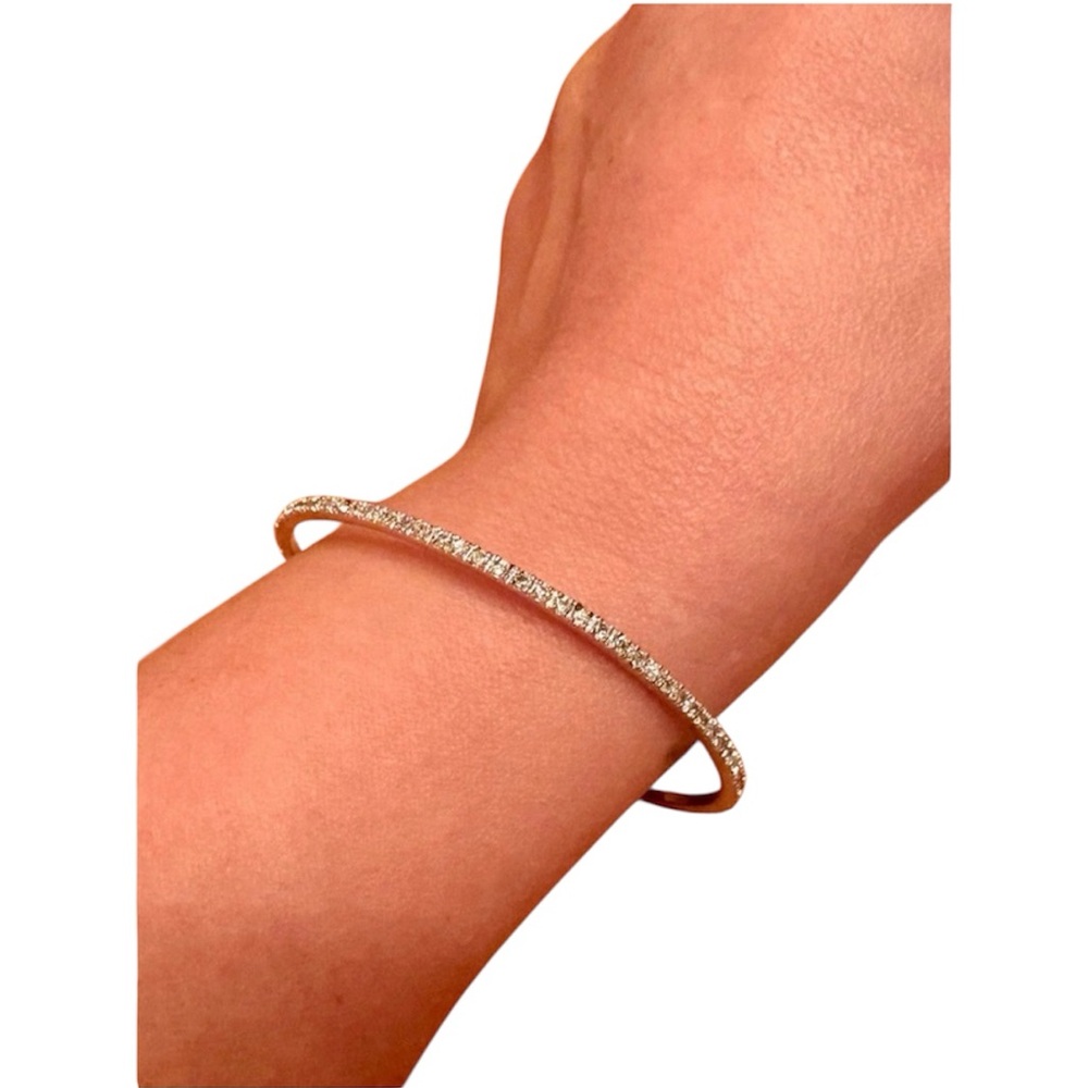 Brand new!! Sterling silver and cz ETERNITY BANGLE!!